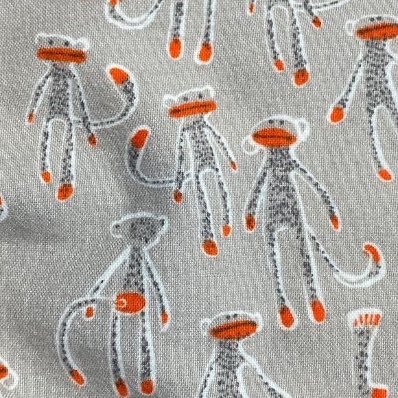 MUNKI MUNKI Flannel Pajama Set Sock Monkey Bamboo and Cotton Size S - Picture 11 of 16